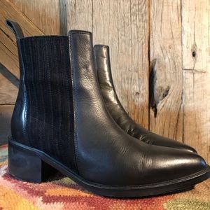 Allsaints black leather booties | 38